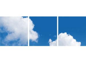 Fotoprint Wolken 60 x 60 6 Verschillende Sets
